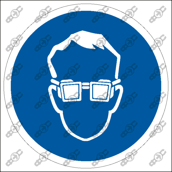 Знак M01 - работать в защитных очках