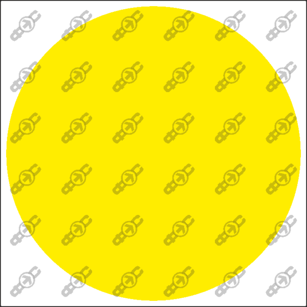 Знак H01-02 — Желтый круг на стеклянную дверь.