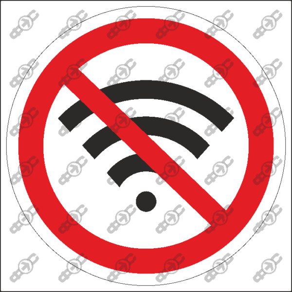 Знак WF17 — Здесь Wi-Fi нет.