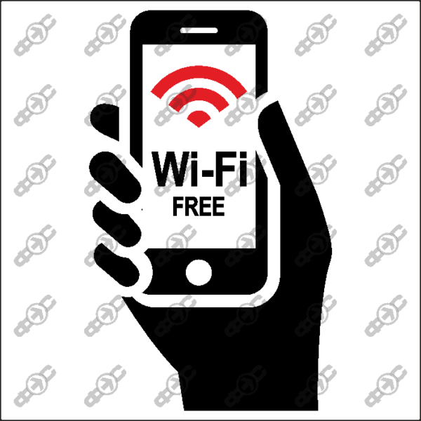 Знак WF24 — Wi-Fi Free. Доступ с мобильного устройства.
