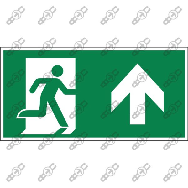 Знак Е002/А0 - Эвакуационный выход (справа) / Emergency exit (right)