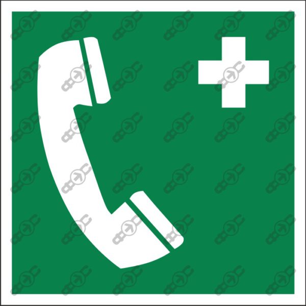 Знак Е004 - Телефон экстренного вызова / Emergency telephone