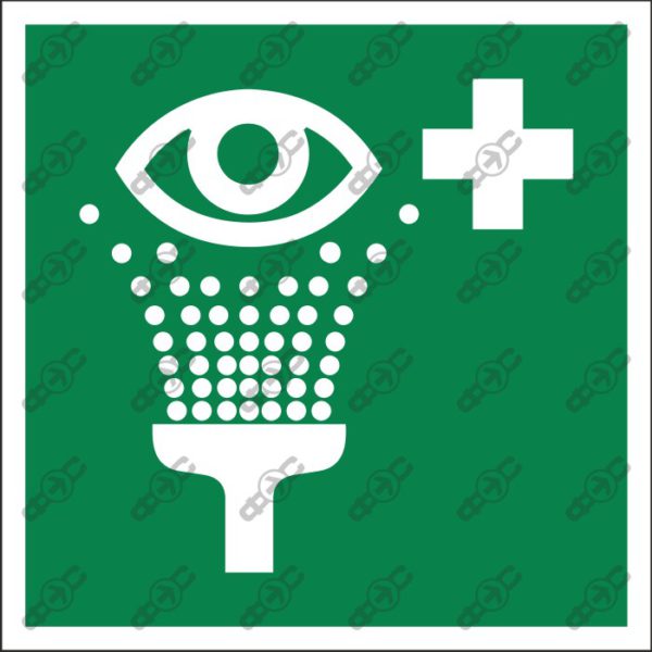 Знак Е011 - Пункт промывки глаз / Eyewash station