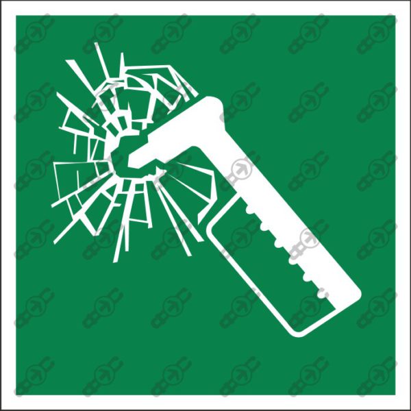 Знак Е025 - Аварийный молоток / Emergency hammer