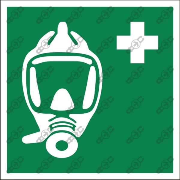 Знак Е029 - Дыхательное устройство для аварийного выхода