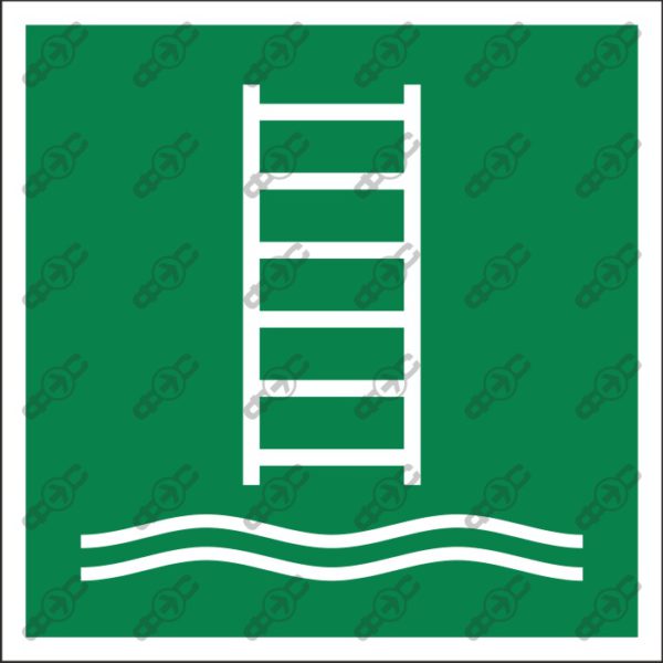 Знак Е053 - Посадочная лестница / Embarkation ladder