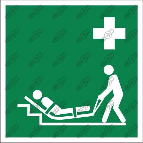 Знак Е067 - Эвакуационный матрас / Evacuation mattress