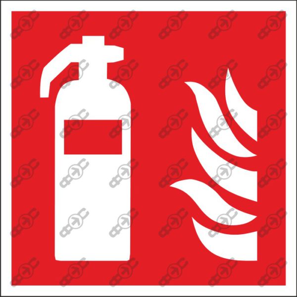 Знак F001 - Огнетушитель / Fire extinguisher