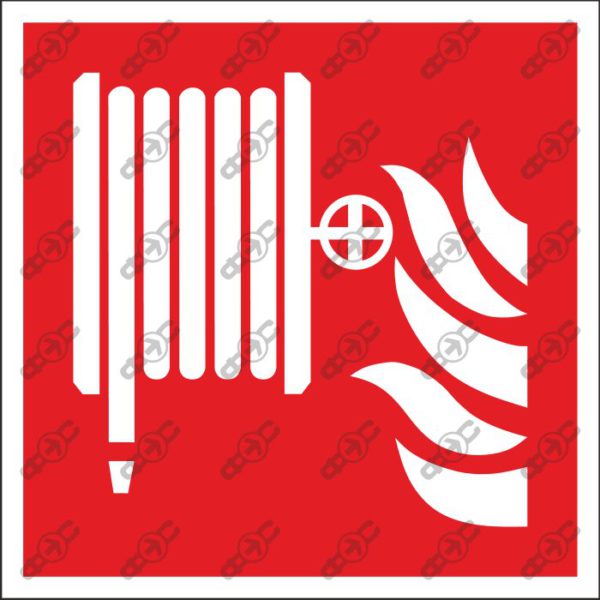 Знак F002 - Пожарный кран / Fire hose reel