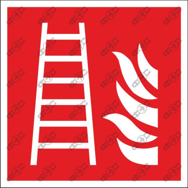 Знак F003 - Пожарная лестница / Fire ladder