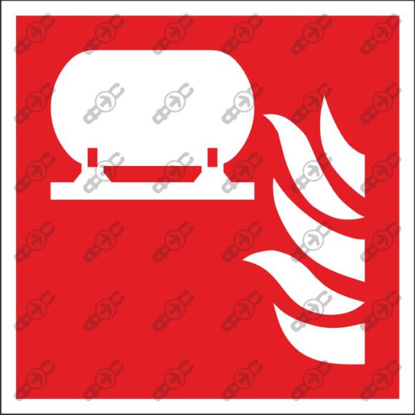 Знак F012 - Стационарная установка пожаротушения