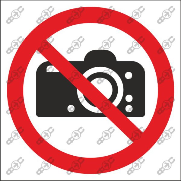 Знак P029 - Не фотографировать / No photography