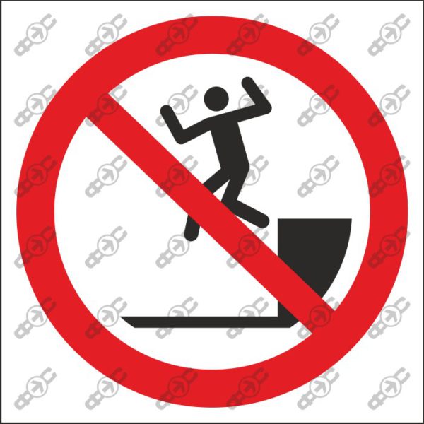 Знак P072 - Спрыгивать запрещено / No jumping down