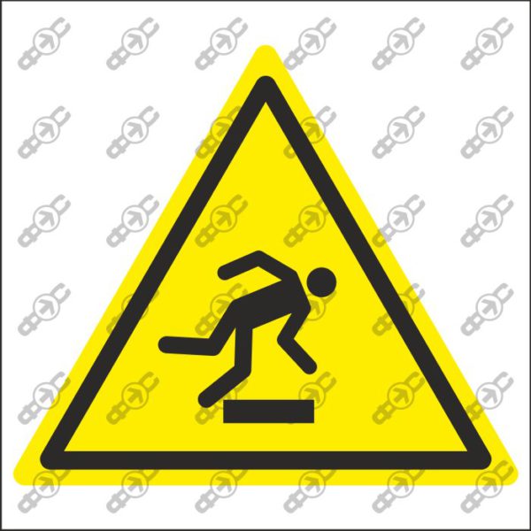 Знак W007 - Препятствие на уровне пола / Floor-level obstacle