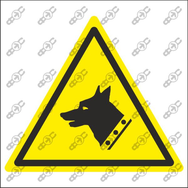 Знак W013 - Сторожевая собака / Guard dog