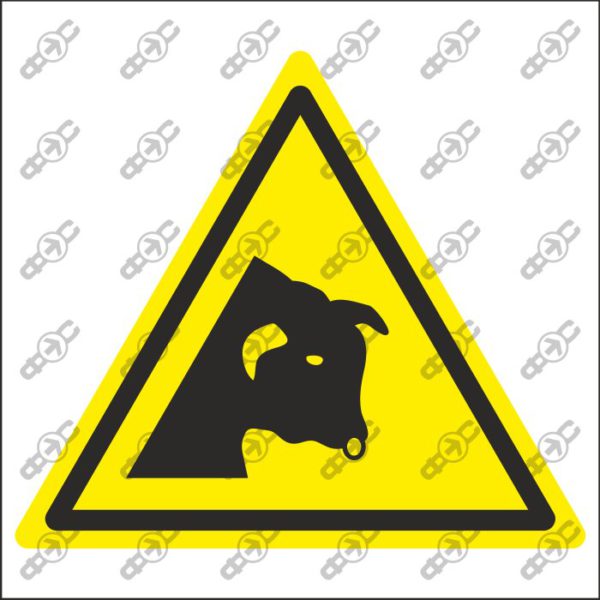 Знак W034 - Бык / Bull