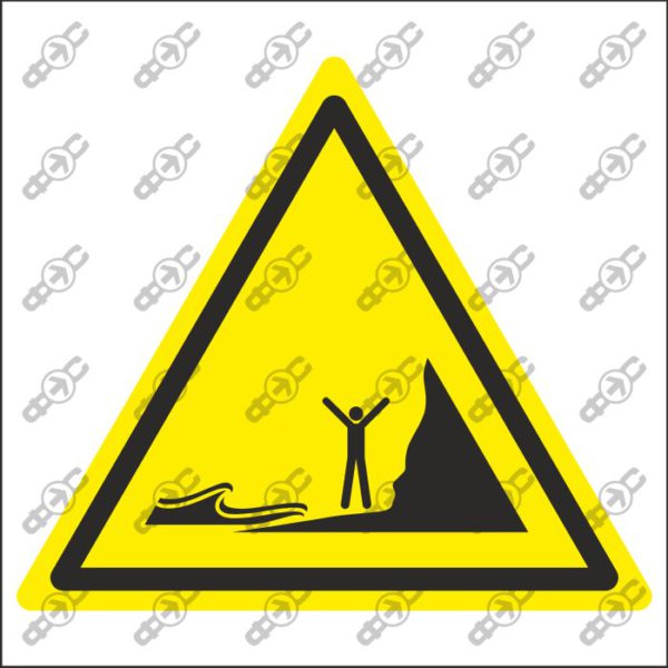 Знак W060 - Осторожно! Приливы / Warning; Incoming tides