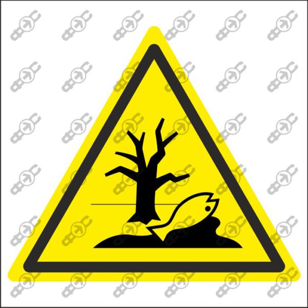 Знак W072 - Осторожно! Вещество или смесь представляющие опасность для окружающей среды