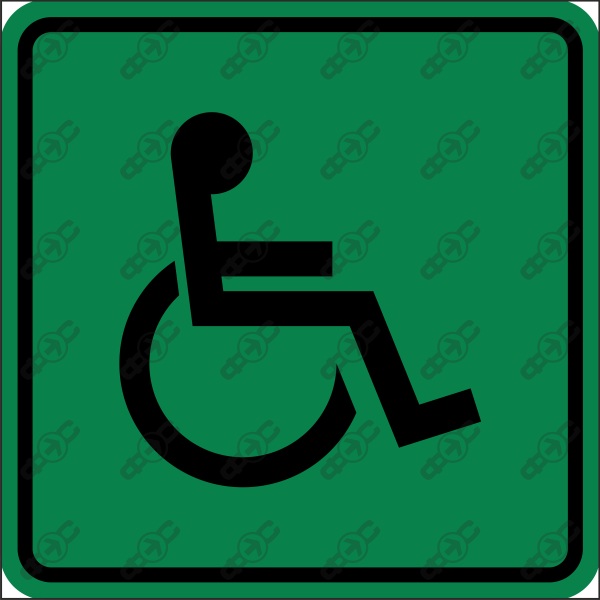 Тактильная табличка G 01 доступность для инвалидов всех категорий